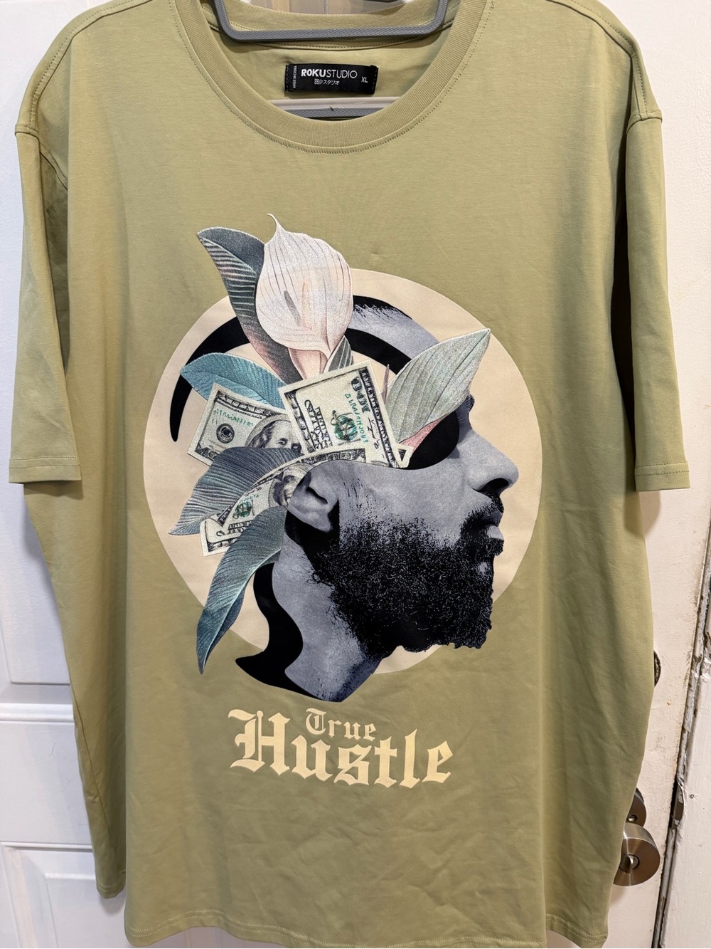 Roku Studio Olive 'True Hustle' Graphic Short-Sleeve Tee